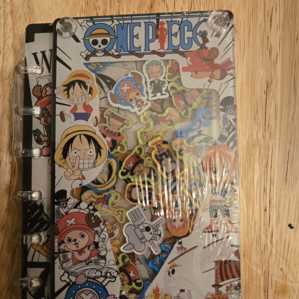 Sanrio One Piece Themed Notebook with Colorful Characters